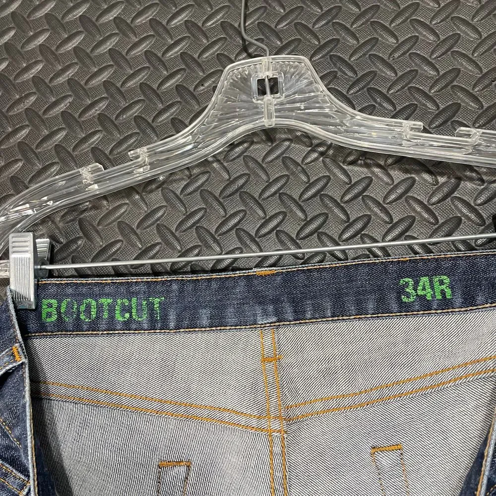 J. Crew Dark Blue Boot Cut Casual Wear‎ Comfort Denim Jeans Men's Size 34R
